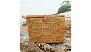 handmade straw ata handbag bucket women natural fashion